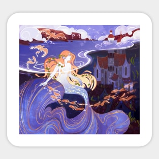 Mermaid art and spirit Sticker